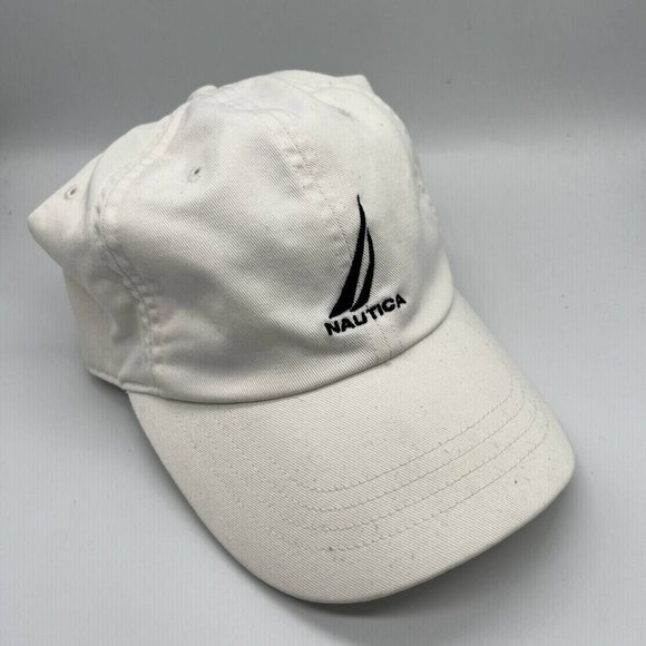 Nautica Logo Hat Strapback Cap White Men - Picture 5 of 7